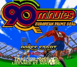 90 Minutes - European Prime Goal Title Screen